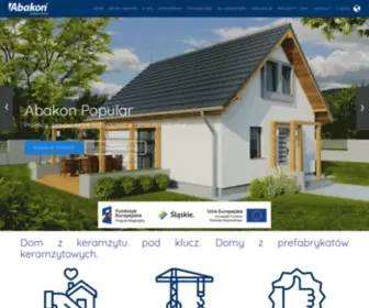 Abakon.com.pl(Domy z prefabrykatów keramzytowych) Screenshot