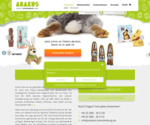 Abakus-Werbeartikel.de(Abakus Brandenburg) Screenshot