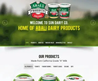 Abali.com(SunDairy Co Presents Abali Products) Screenshot