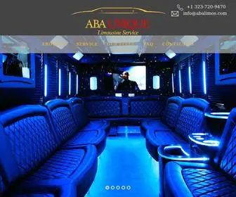 Abalimos.com(ABA Unique Limousine) Screenshot