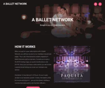 Aballetnetwork.com(A BALLET NETWORK) Screenshot