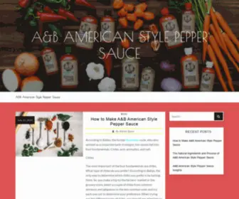 Abamerican.com(A&B American Style Pepper Sauce) Screenshot