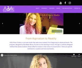 Abamusicstudio.com(A.B.A) Screenshot