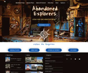 Abandonedexplorers.com(Home) Screenshot