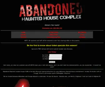 Abandonedhauntedhouse.com(Abandoned Haunted House Complex) Screenshot