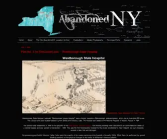 Abandonedny.com(Abandoned New York) Screenshot