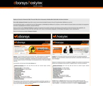 Abansysandhostytec.com(Grupo Abansys & Hostytec S.L) Screenshot