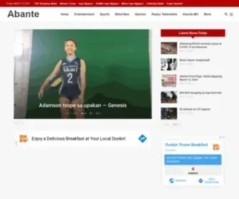 Abante.com.ph(Abante News Online) Screenshot