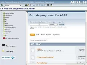 Abap.es(La WEB de programacion Abap 4) Screenshot