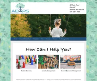 Abaps.org(Applied Behavior Analytic & Psychological Services) Screenshot