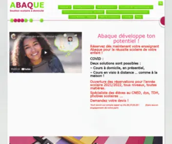 Abaque-Isere.com(Soutien scolaire à domicile) Screenshot