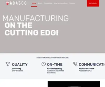 Abasco-MFG.com(Abasco Inc) Screenshot