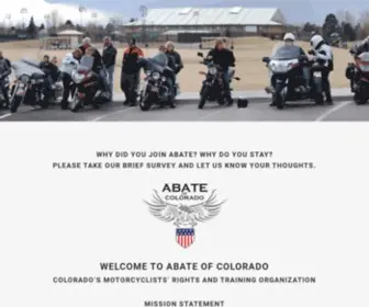 Abateofcolo.org(ABATE of Colorado) Screenshot