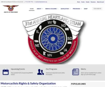 Abatewis.org(ABATE of Wisconsin) Screenshot