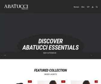 Abatucci.com(ABATUCCI® MILAN Official Site) Screenshot