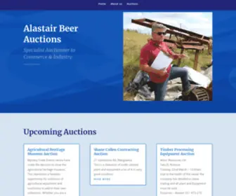 Abauctions.co.nz(Alastair Beer Auctions) Screenshot