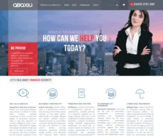 Abaxio.com(Global Cybersecurity Services) Screenshot