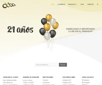 Abba.com.py(Sofás y Muebles Abba) Screenshot