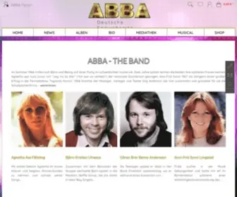 Abba.de(Deutsche Fanwebseite) Screenshot