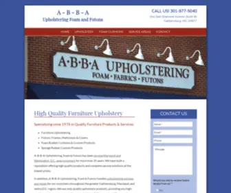 Abbafutons.com(Specializing since 1978 in Quality Furniture Products & Services) Screenshot