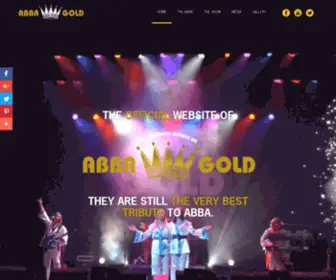 Abbagold.uk.com(ABBA Gold Tribute) Screenshot