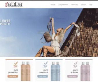 Abbahaircare.com(ABBA) Screenshot