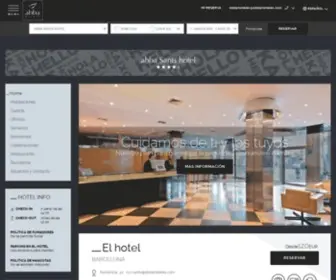 Abbasantshotelbarcelona.com(Abba Sants hotel 4) Screenshot