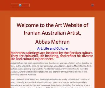 Abbasmehran.com(Artist Abbas Mehran) Screenshot