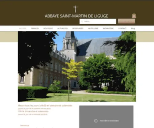 Abbaye-Liguge.com(Ligugé) Screenshot