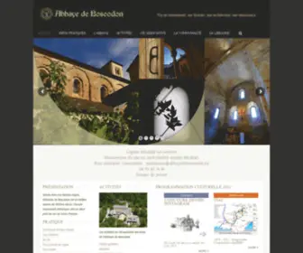 Abbayedeboscodon.eu(Abbaye de Boscodon) Screenshot