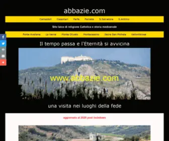 Abbazie.com(Una visita nei luoghi della fede in Italia e non solo) Screenshot