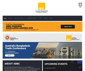 ABBC.org.au(Australia Bangladesh Business Council) Screenshot