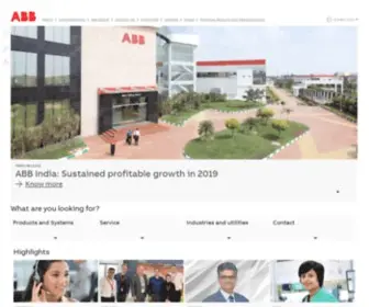 ABB.co.in(ABB India Subcontinent) Screenshot