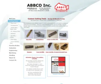 Abbcoinc.net(Custom cutting tools abbco) Screenshot