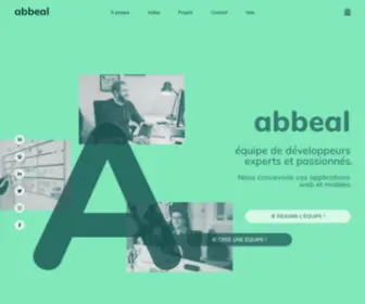 Abbeal.com(Équipe de développeurs web et mobile experts et passionnés à Paris) Screenshot