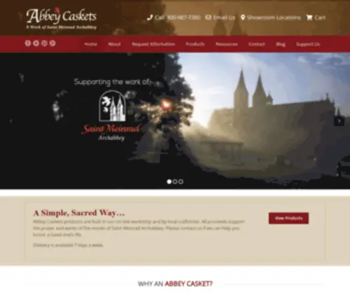 Abbeycaskets.com(A Simple Sacred Way) Screenshot