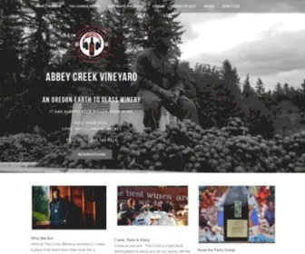 Abbeycreekvineyard.com(AN OREGON WINERY) Screenshot