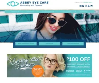 Abbeyeyecare.ca(Great Eye Care Starts With Our Local Oakville Optometrists) Screenshot