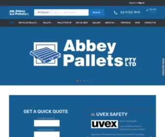 Abbeypallets.com.au(Sydney Pallets Supplier and Manufacturer) Screenshot