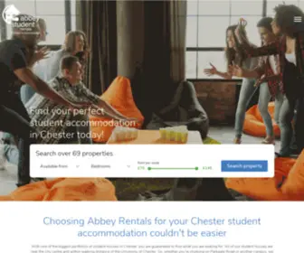 Abbeyrentals.co.uk(Student Accommodation Chester) Screenshot