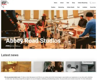 Abbeyroad.com(The Most Famous Recording Studios) Screenshot