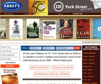 Abbeys.com.au(Abbey's Bookshop Australia Online) Screenshot