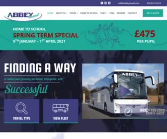 Abbeytravel.com(Expert coach hire throughout the UK and Europe) Screenshot