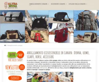 Abbigliamentocanapa.it(Abbigliamento ecologico in canapa natuarale) Screenshot