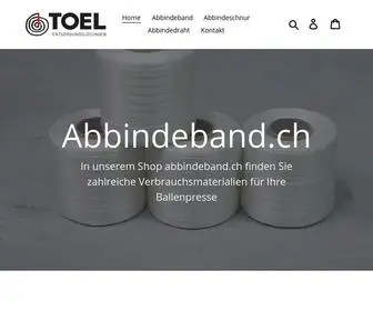 Abbindeband.ch(Abbindeband direkt online bestellen) Screenshot