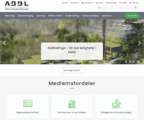 ABBL.no(Boligdrømmen starter hos ABBL) Screenshot