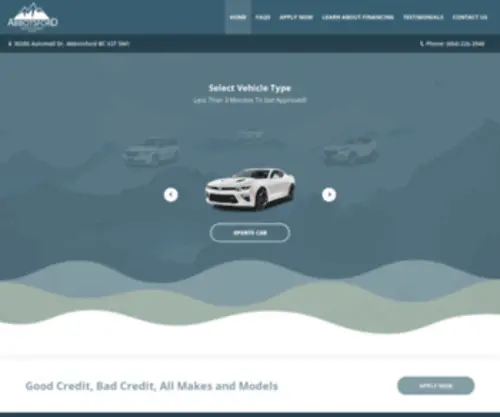 Abbotsfordautoloans.com(Getting a car loan with bad credit) Screenshot
