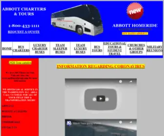 Abbottbus.com(Abbott Charters & Tours) Screenshot