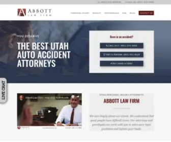 Abbottlawfirm.com(Provo Personal Injury & Auto Accident Attorneys) Screenshot