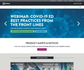 Abbottpointofcare.com(Abbott Point of Care) Screenshot